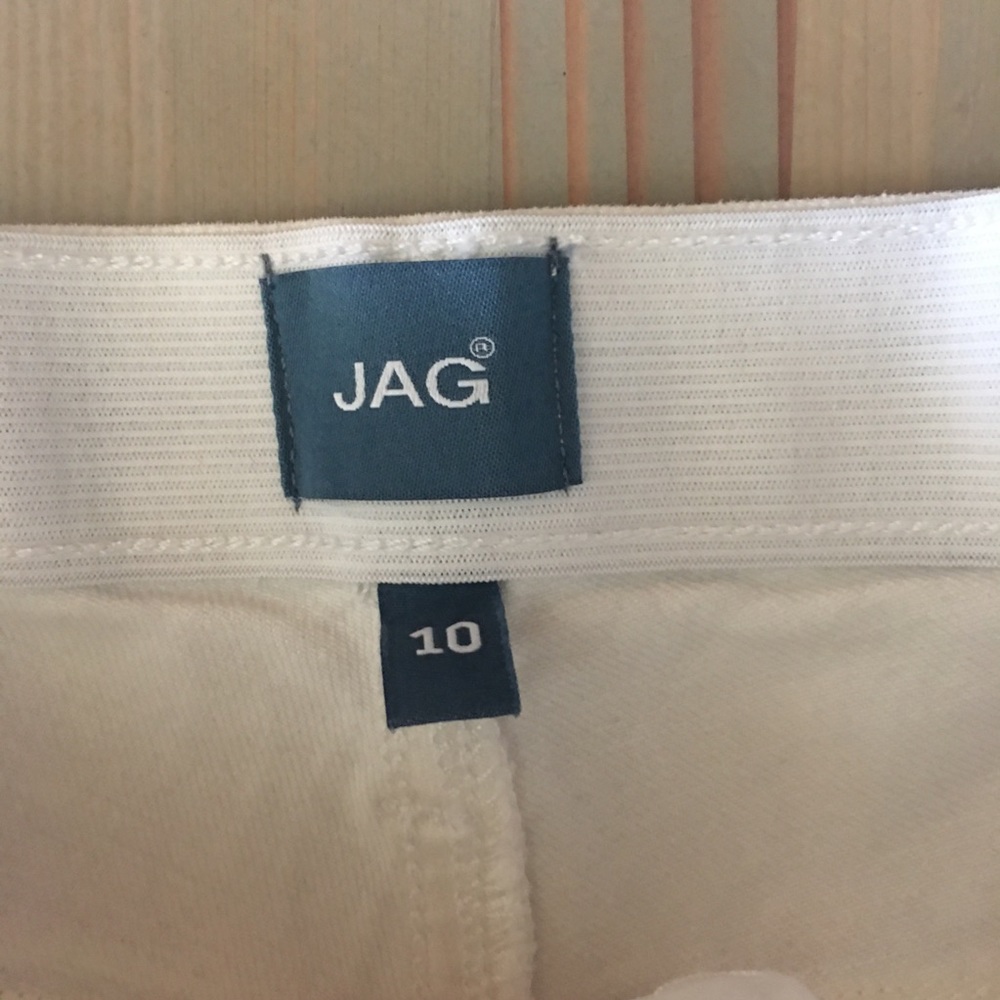 NWT JAG Carter Mid Rise Girlfriend Jeans White 12 - Picture 13 of 16